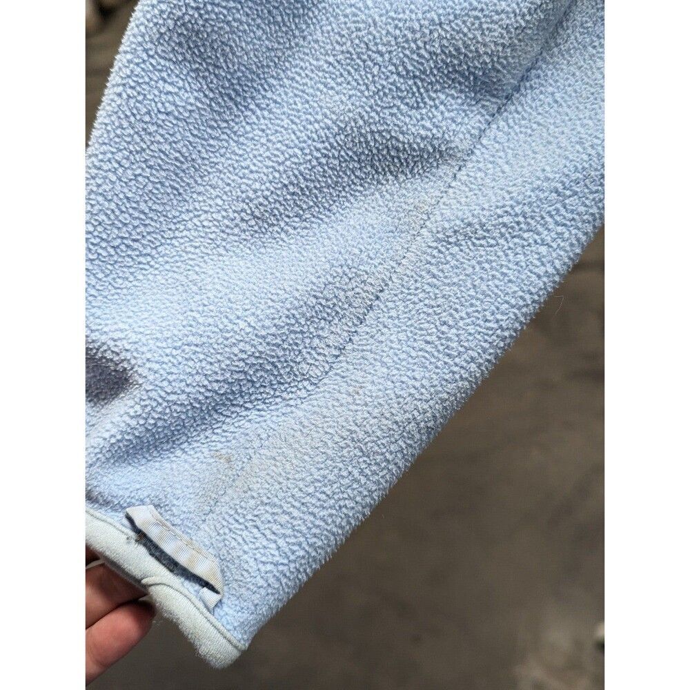 VTG Gorpcore Y2K L.L. Bean Medium Light Blue Zip Up Fleece Jacket Campcore Layer - Picture 6 of 7